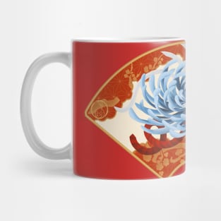 Kiku (Chrysanthemum) - Japanese Kimono Design Mug